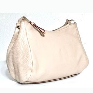 Kate Spade Beige Hobo Bag Zip Closure Shoulder Bag